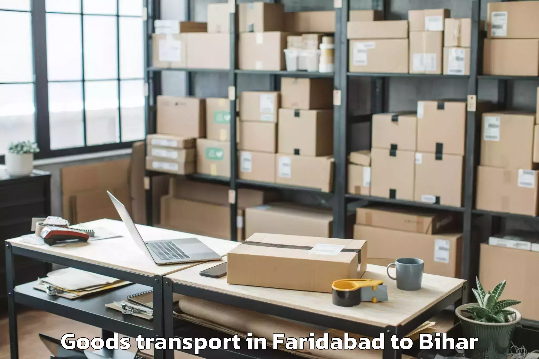 Book Faridabad to Sheonar Goods Transport